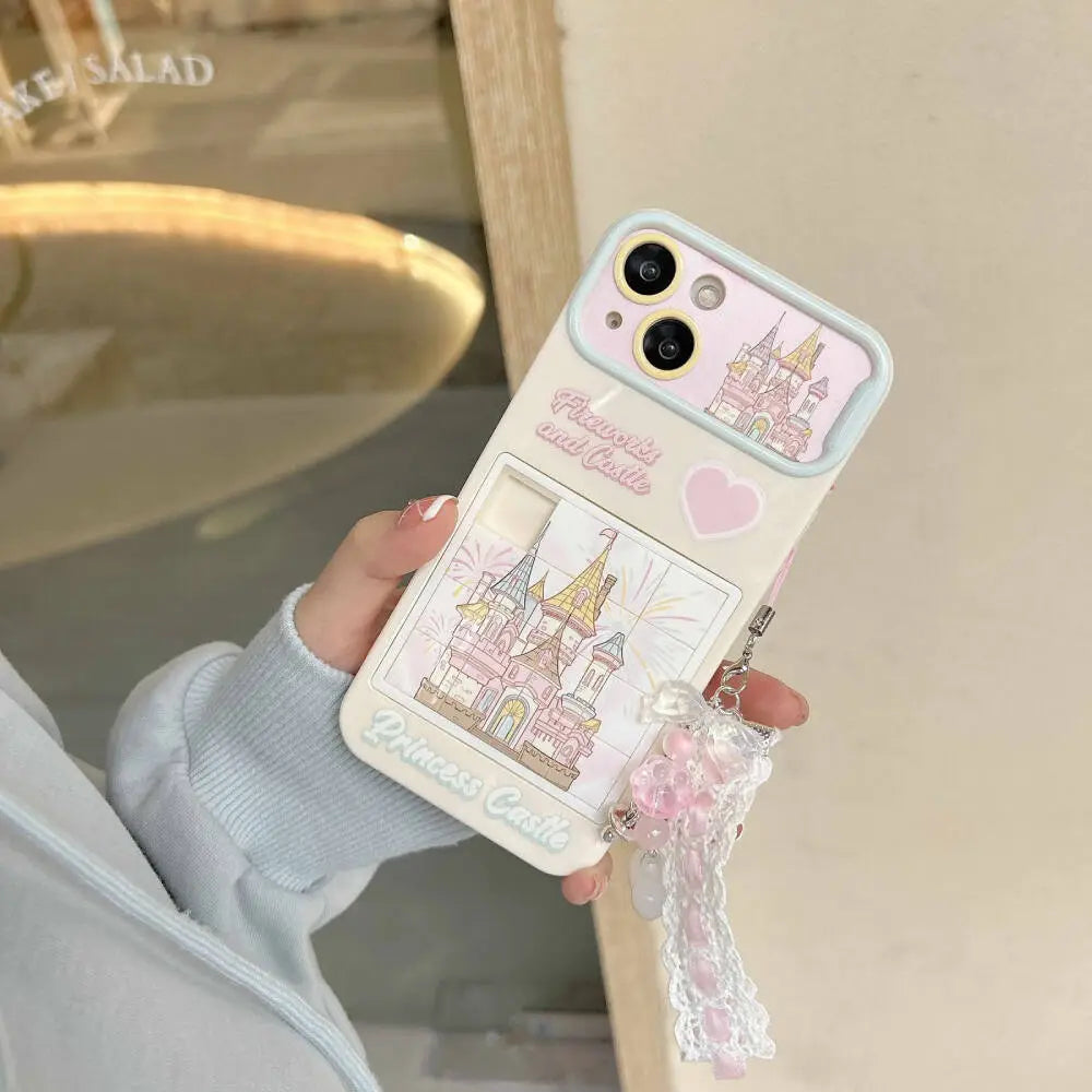 Playing Puzzle Castle Case With Pendant Charm