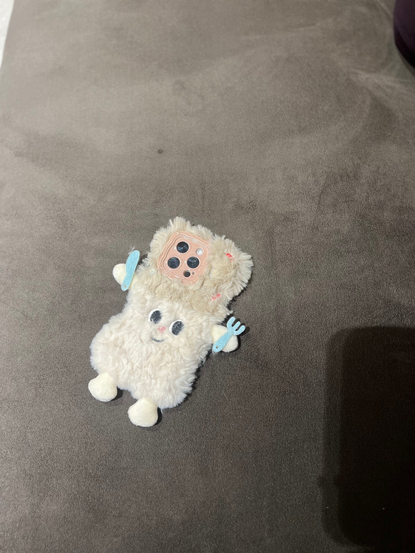 Cute Soft Cartoon iPhone Case | Soft Plush Phone Cover with 3D Design