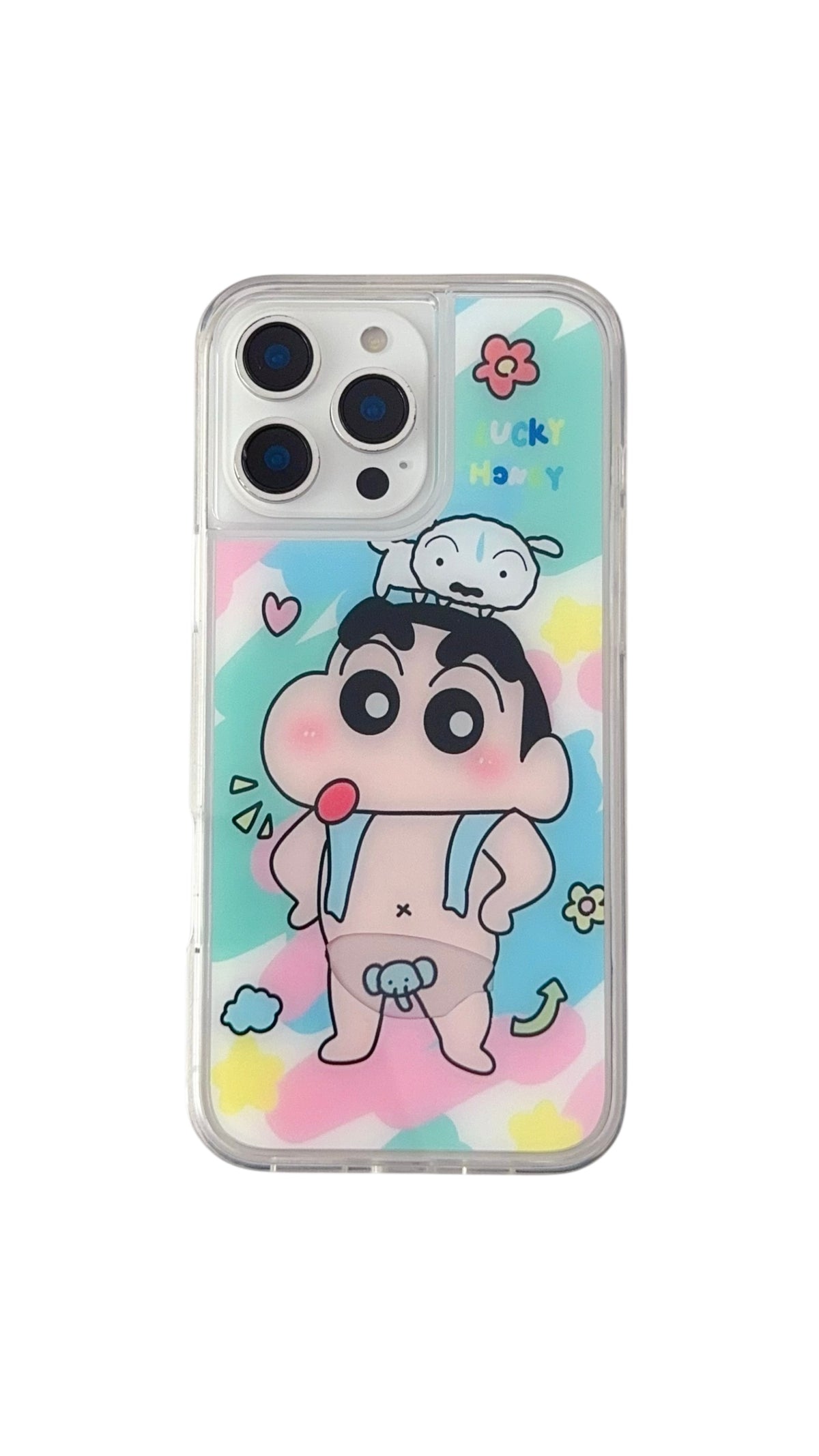 Playful upside down pocket magical Case – Clear Protective Cover with Pastel Aesthetic