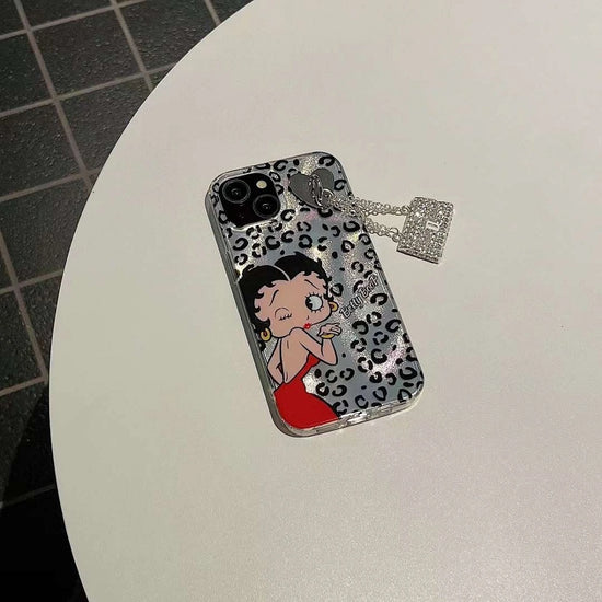Retro Glam  Betty boop Leopard Case