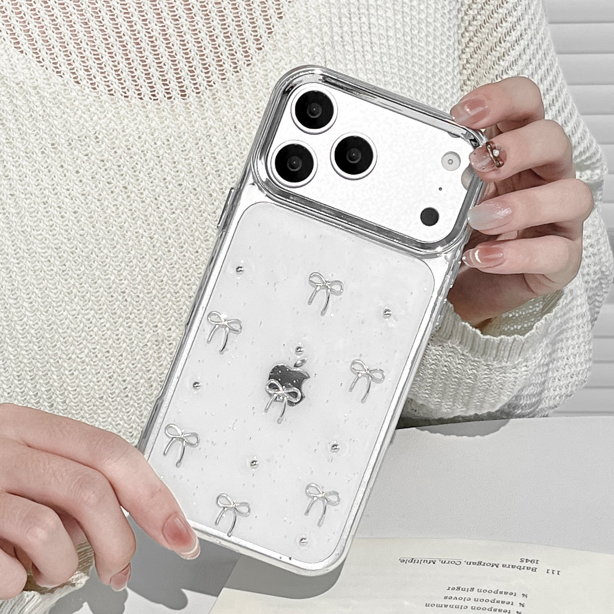 Cute Bow Aesthetic iPhone Case for Girls – Stylish Phone Cover