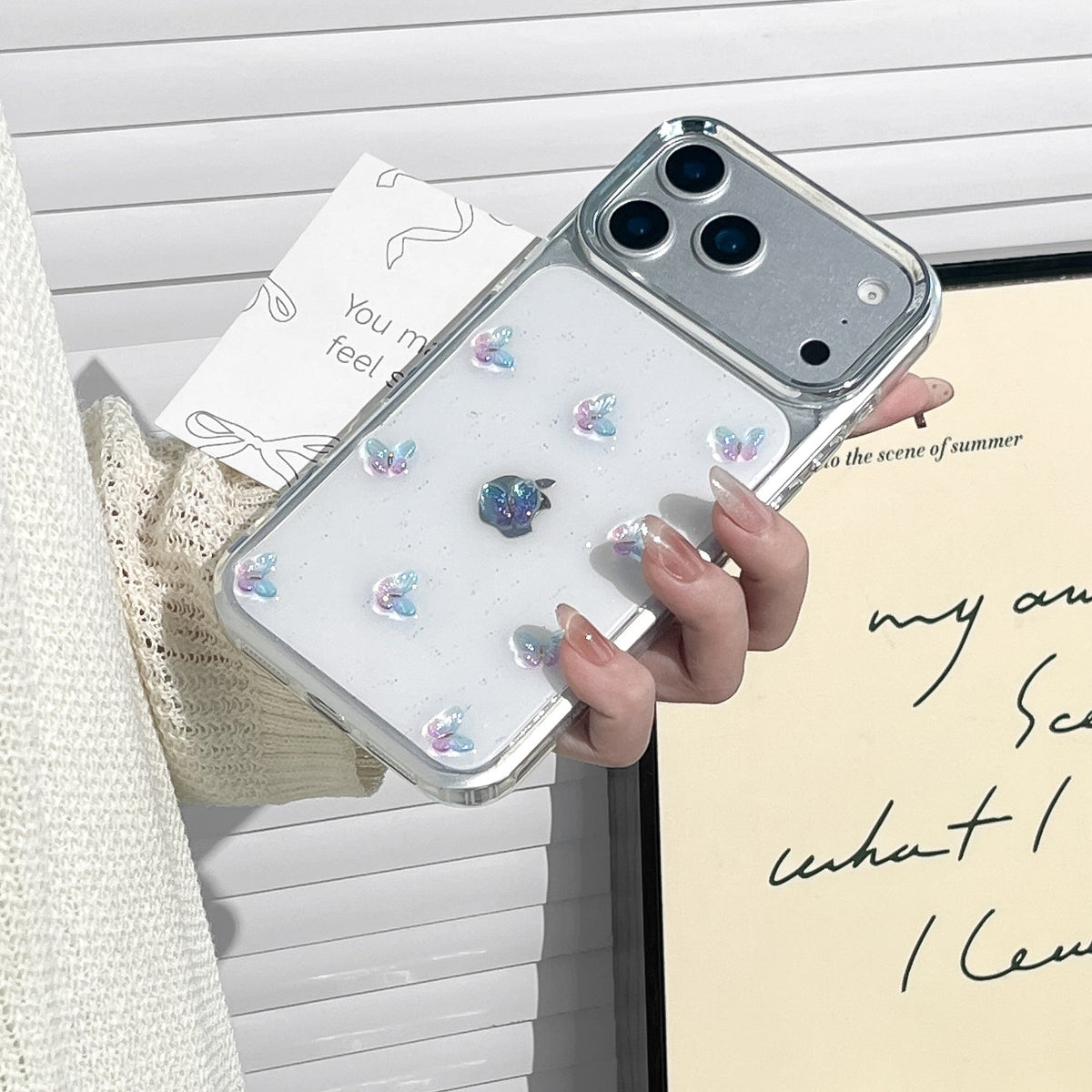3D Butterfly iPhone Case – Clear Soft Protective Cover for Daily Use