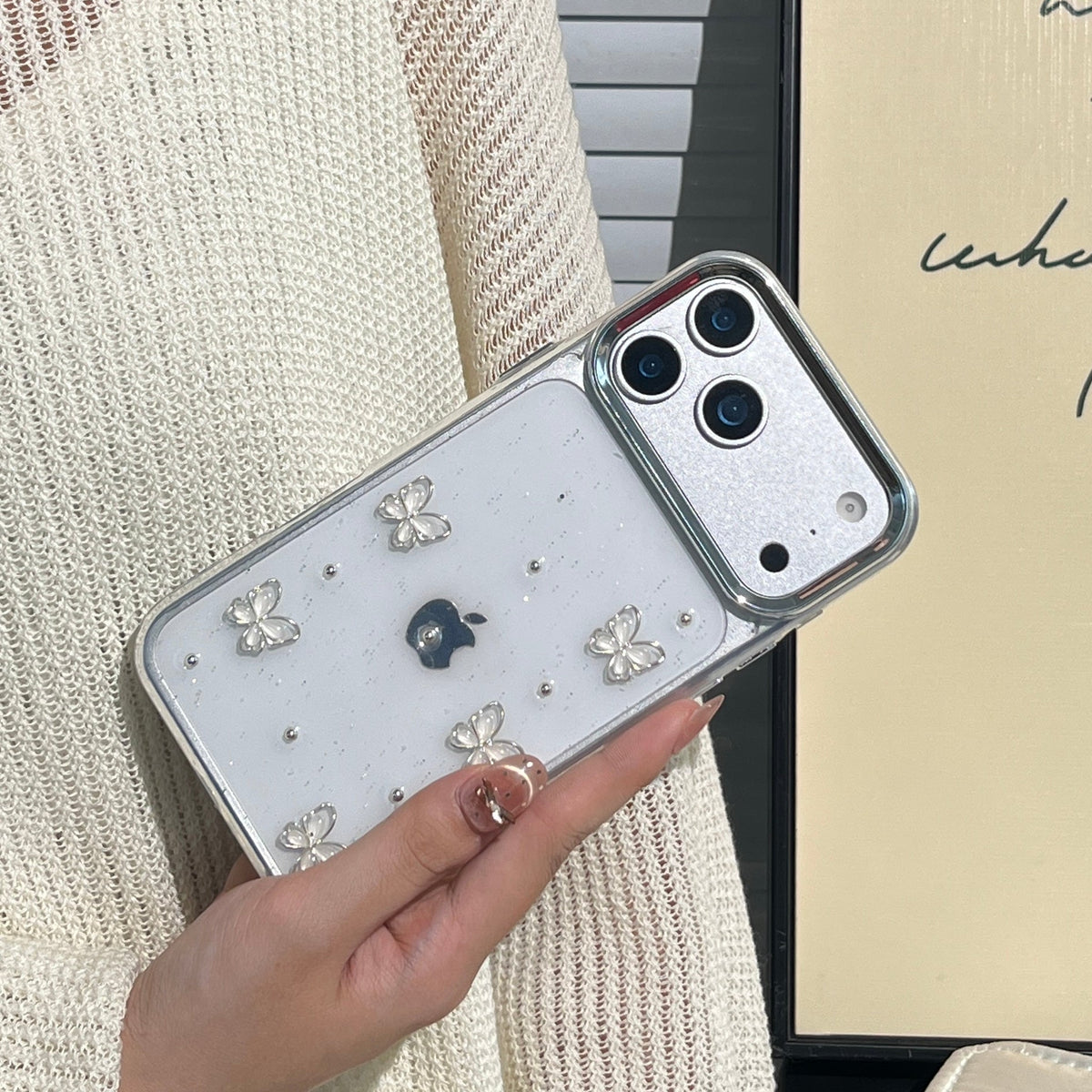 Transparent Butterfly Charm Phone Case – Light, Beautiful, and Protective Shell