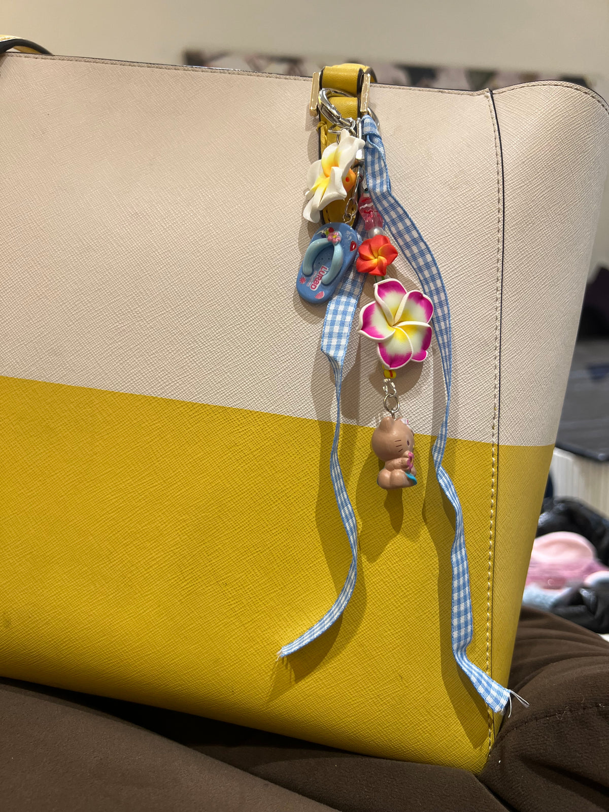 Tropical Flower Bag Charm for Handbags & Backpacks