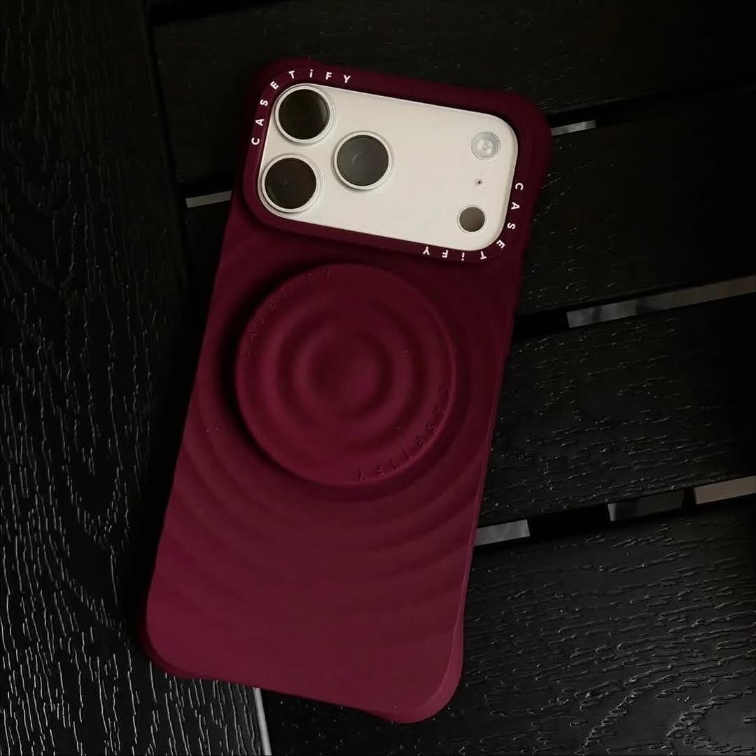 Deep Wine Colour Phone Cover – Soft Touch Grip With Strong Daily Safety