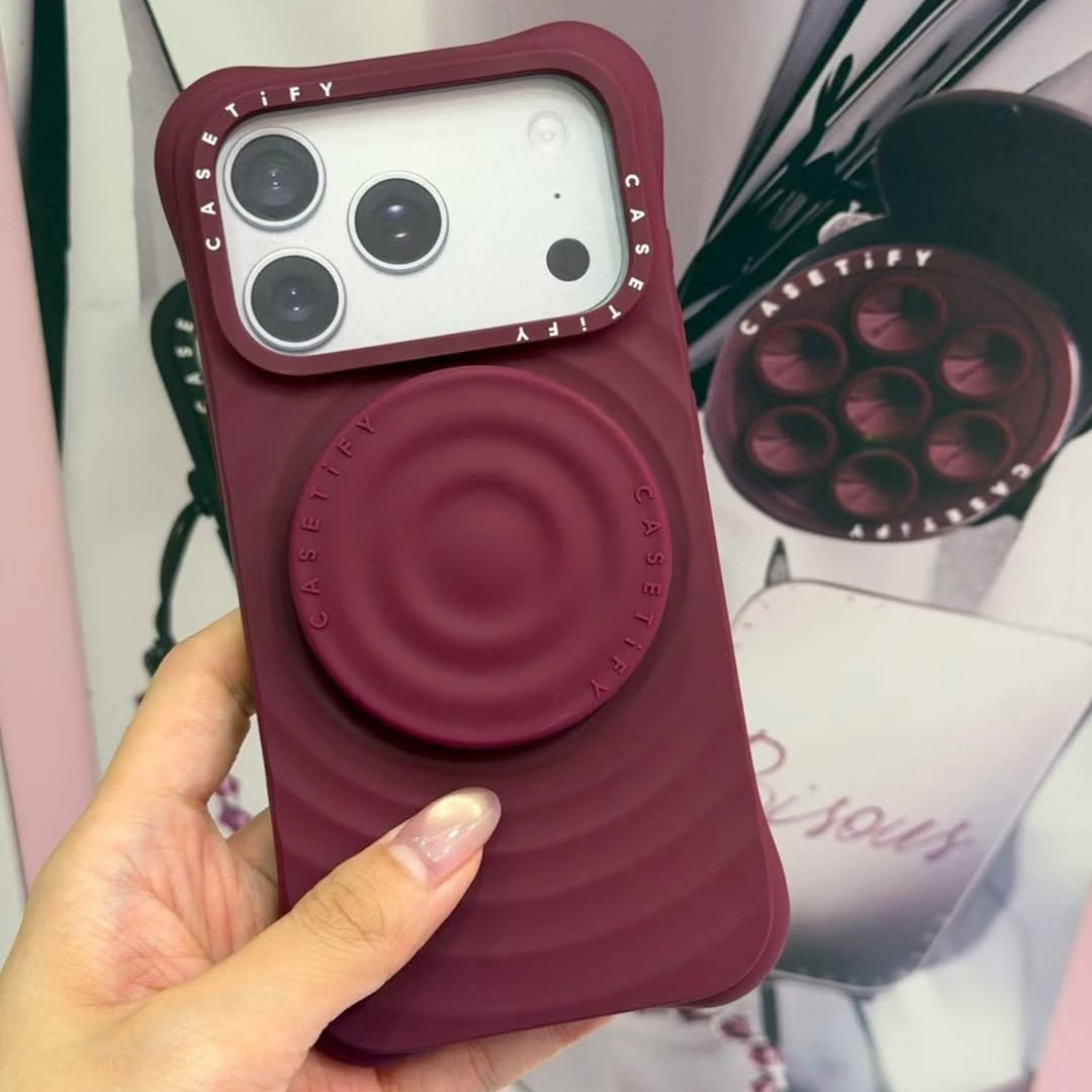 Deep Wine Colour Phone Cover – Soft Touch Grip With Strong Daily Safety