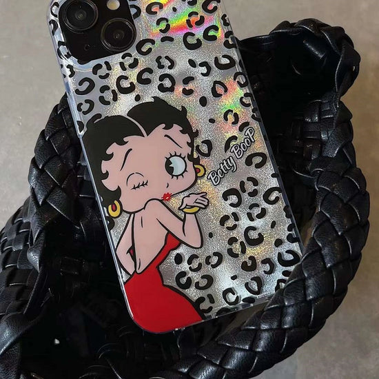 Retro Glam  Betty boop Leopard Case
