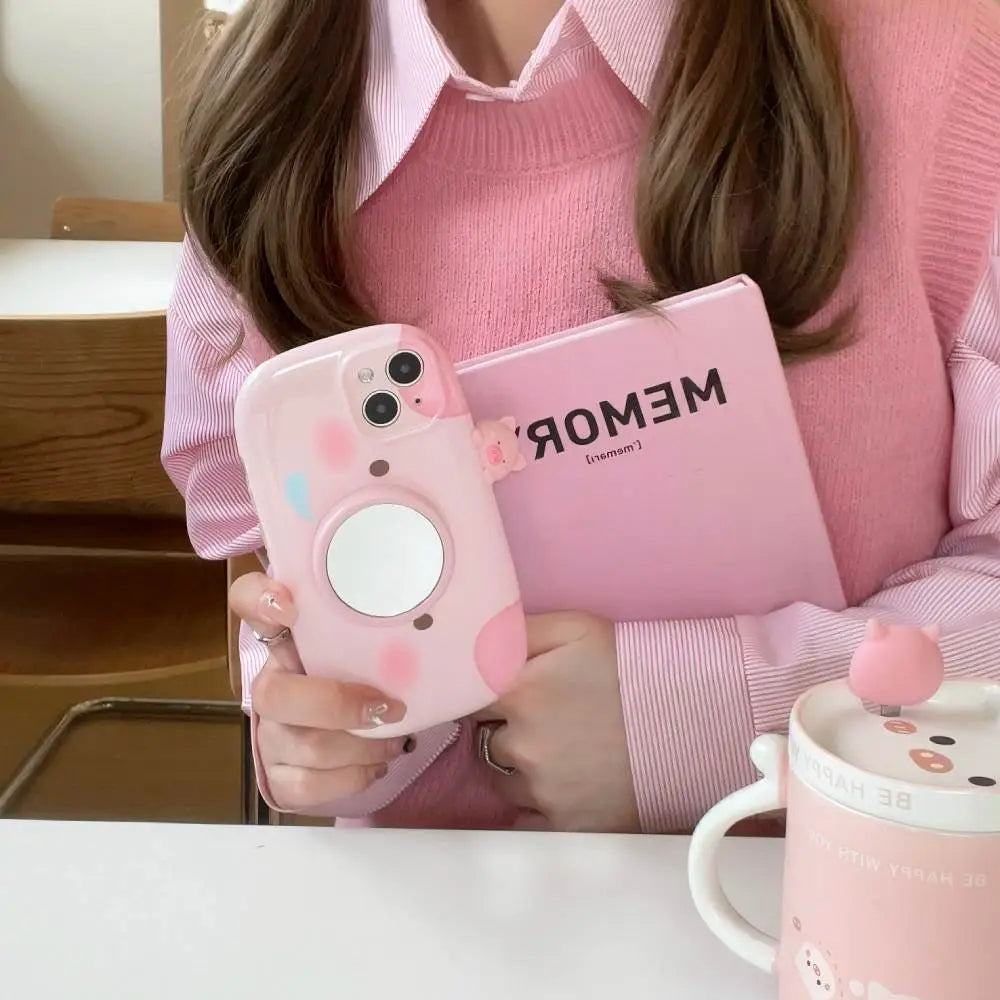 Adorable Piggy Camera Phone Case