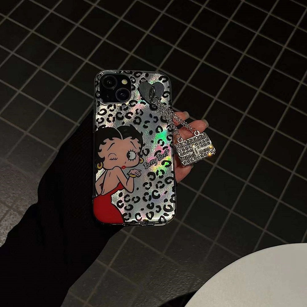 Retro Glam  Betty boop Leopard Case