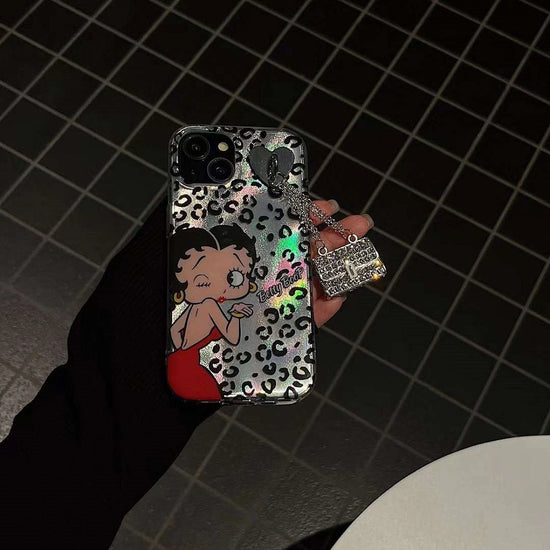 Retro Glam  Betty boop Leopard Case