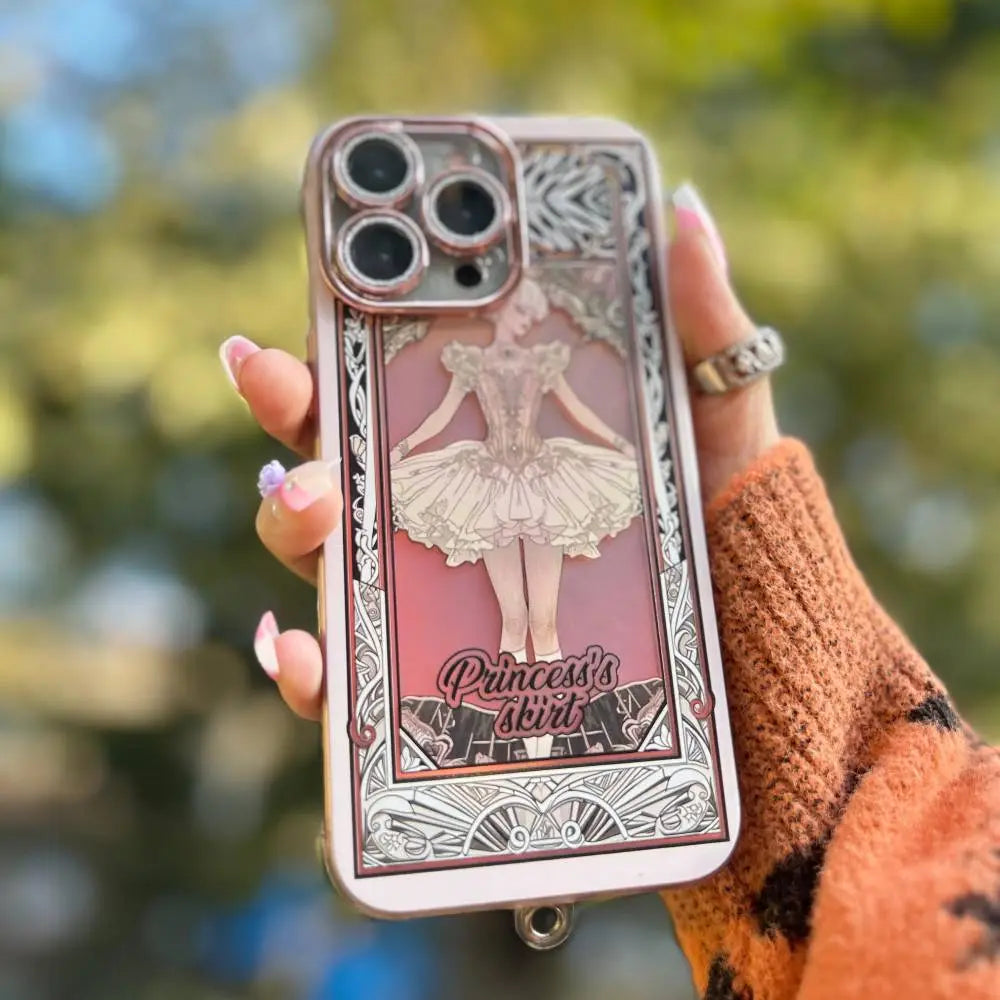 Princess Ballet Vintage Case with Pendant Charm