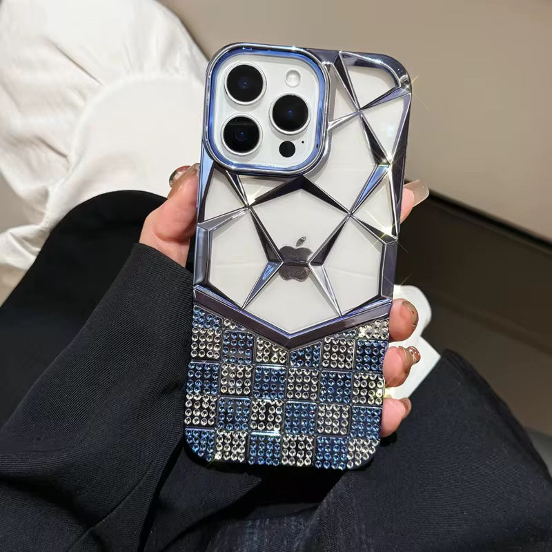 Premium Mirror Diamond Phone Case – Elegant Protective Cover in 6 Colors