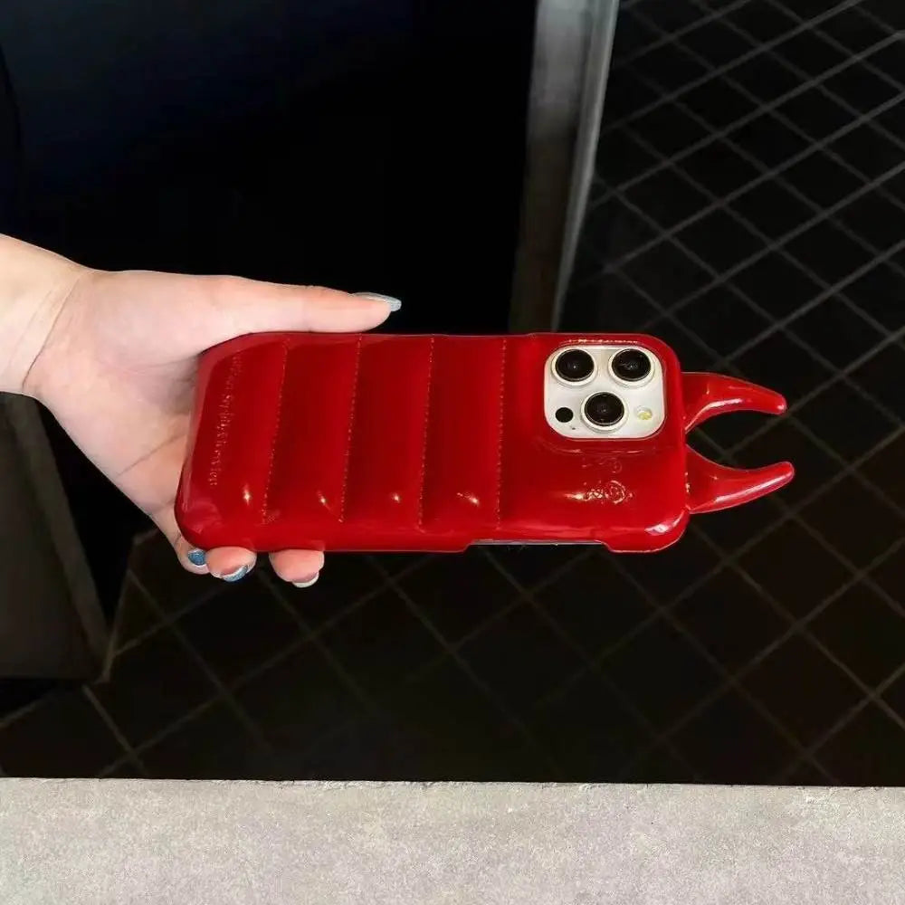 Devil Horn Puffer Case