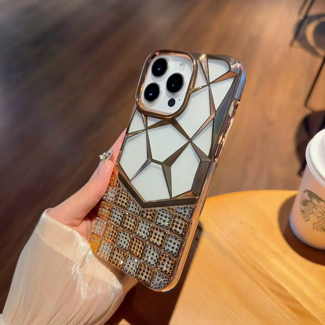 Premium Mirror Diamond Phone Case – Elegant Protective Cover in 6 Colors