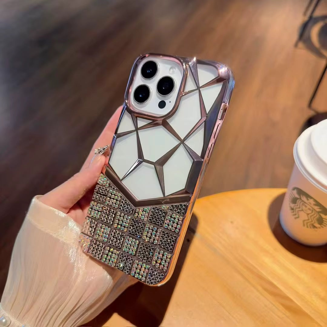 Premium Mirror Diamond Phone Case – Elegant Protective Cover in 6 Colors