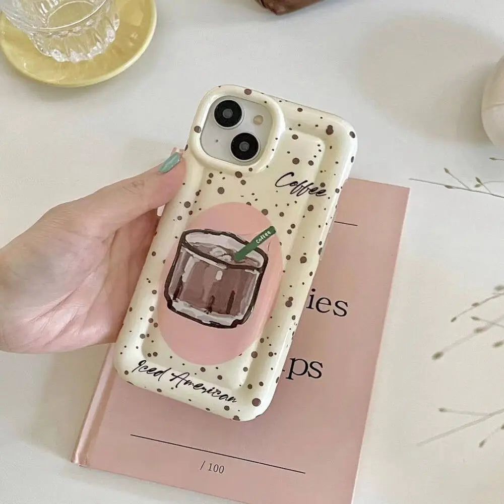 Coffee Bean Case With Pop Socket