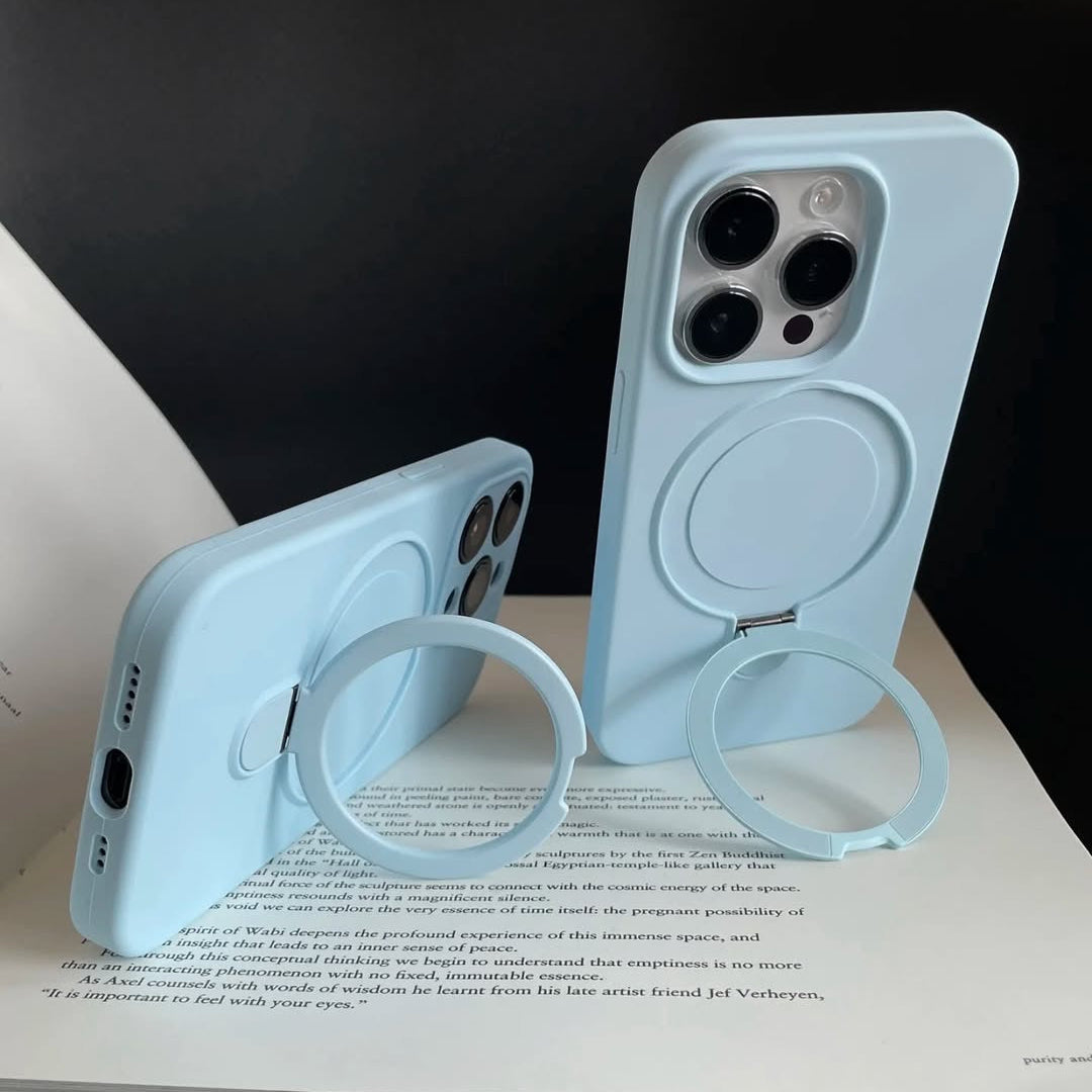 π Minimalist MagSafe Kickstand Phone Case β Sky Blue