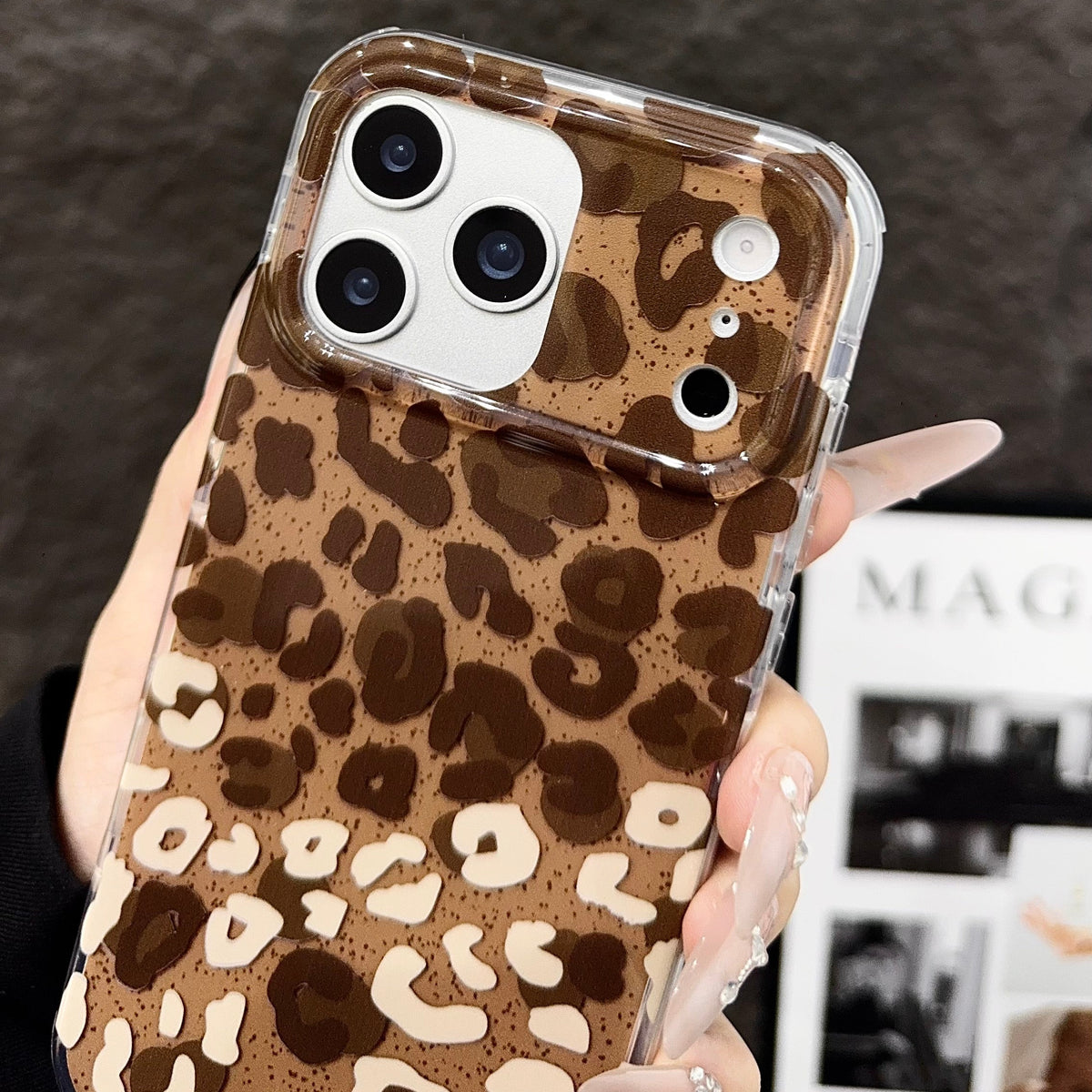 Leopard Print Phone Case – Stylish Brown Animal Pattern Cover