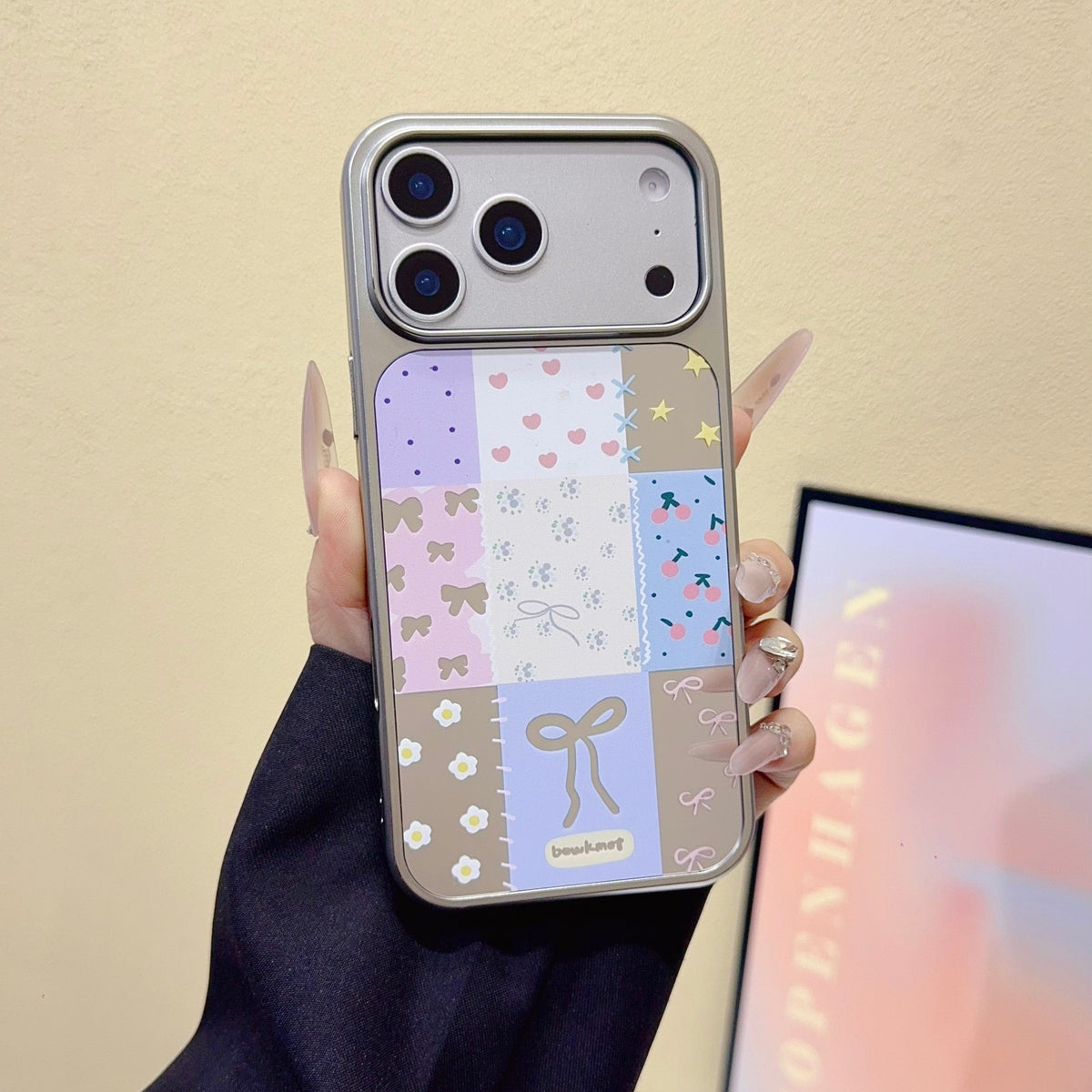 Chic designs with Bow Pastel Phone Case – Stylish Glossy Cover