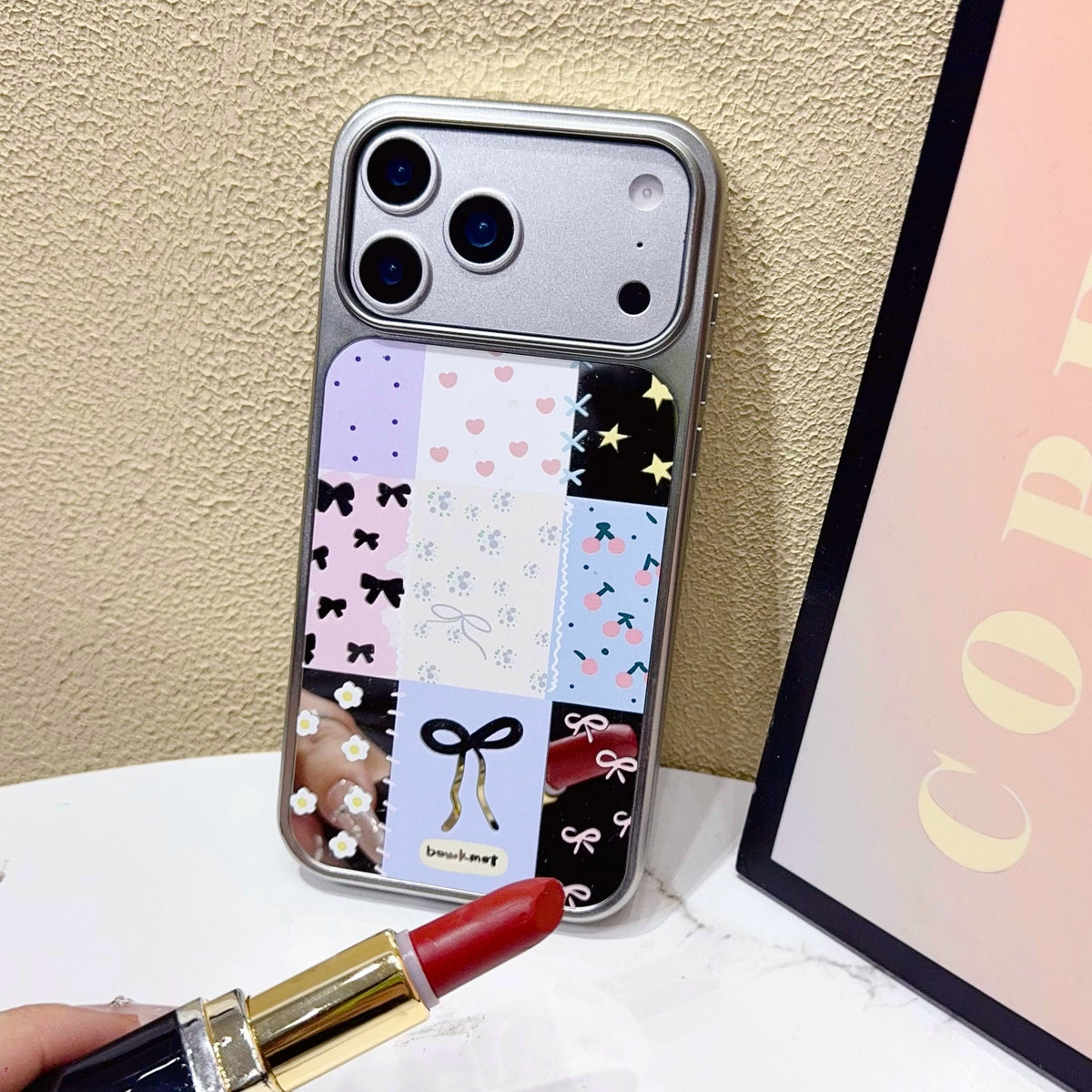 Chic designs with Bow Pastel Phone Case – Stylish Glossy Cover