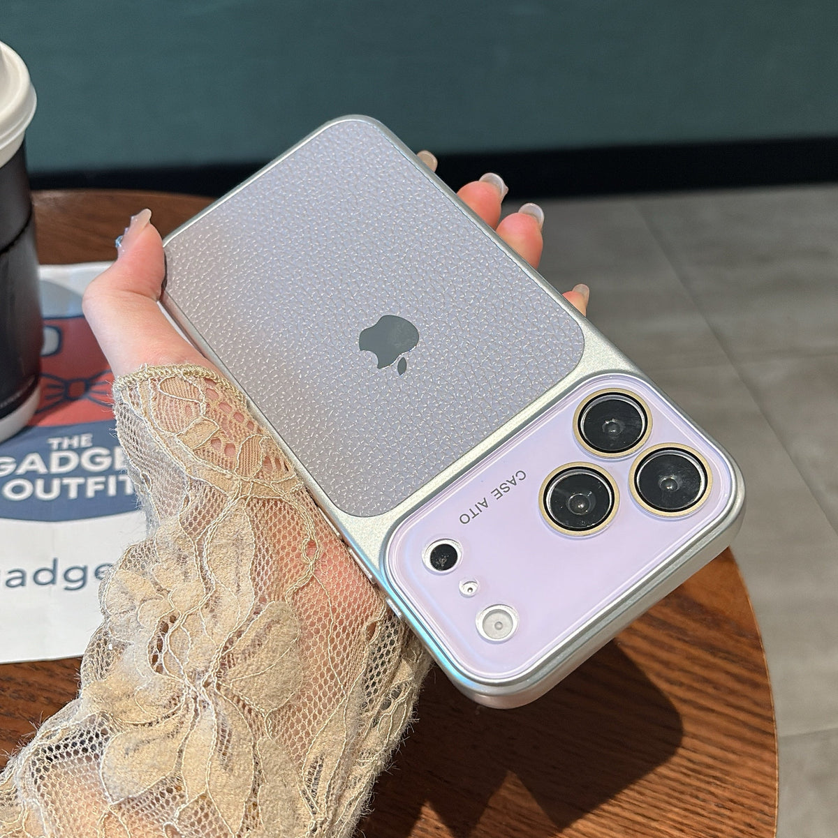 Soft Light Purple iPhone Case with Pastel Camera Frame and Clean Minimal Finish