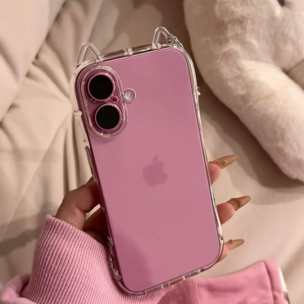 K- Pop Cat-Ear transparent iPhone Case