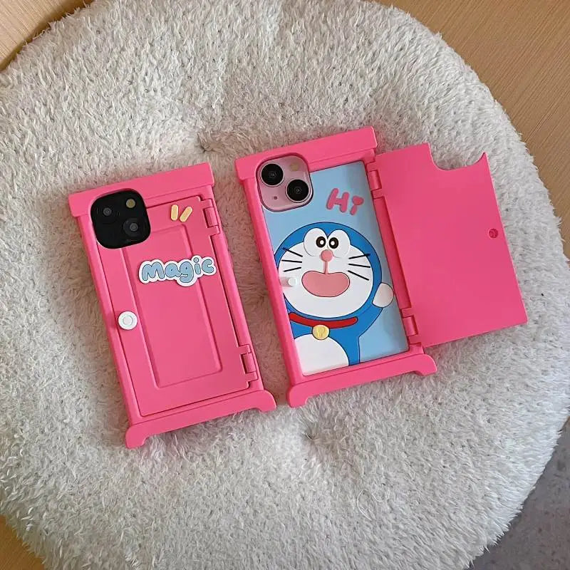 Doraemon Magic Door Sliding Phone Case – Pink Edition – The Gadget Outfit Doraemon Magic Door Sliding Phone Case – Pink Edition – The Gadget Outfit
