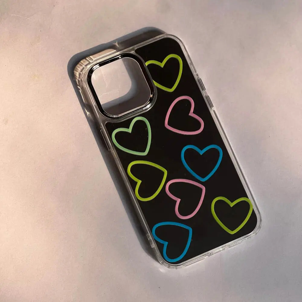 Colourful Heart Cases
