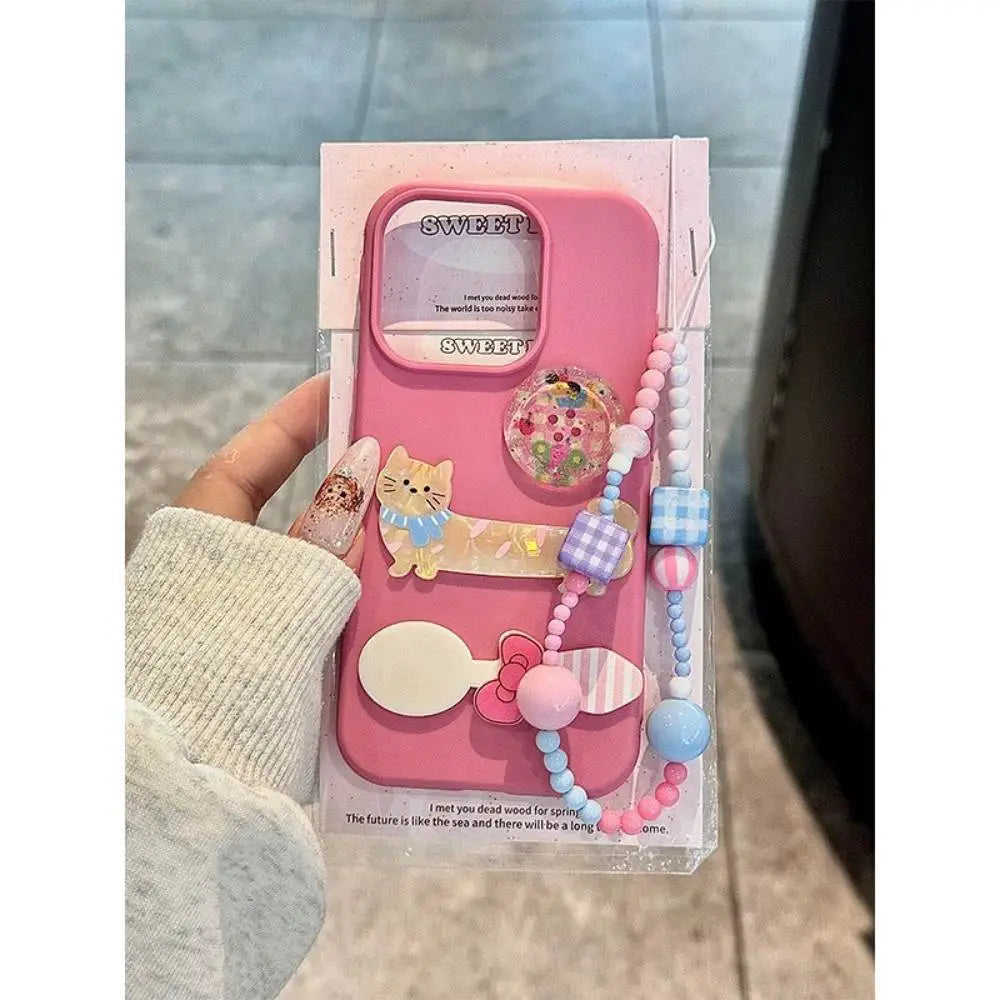 Puppy Pals Phone Case With Cute Pendant Charm