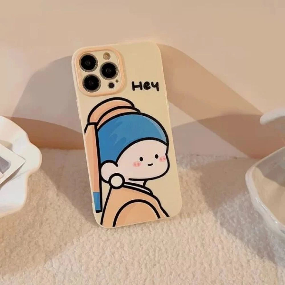 Cute Girl Hey Case With Pendant Charm