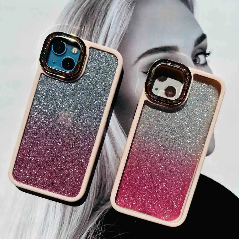 Shimmers Case With Stones Camera Chrome