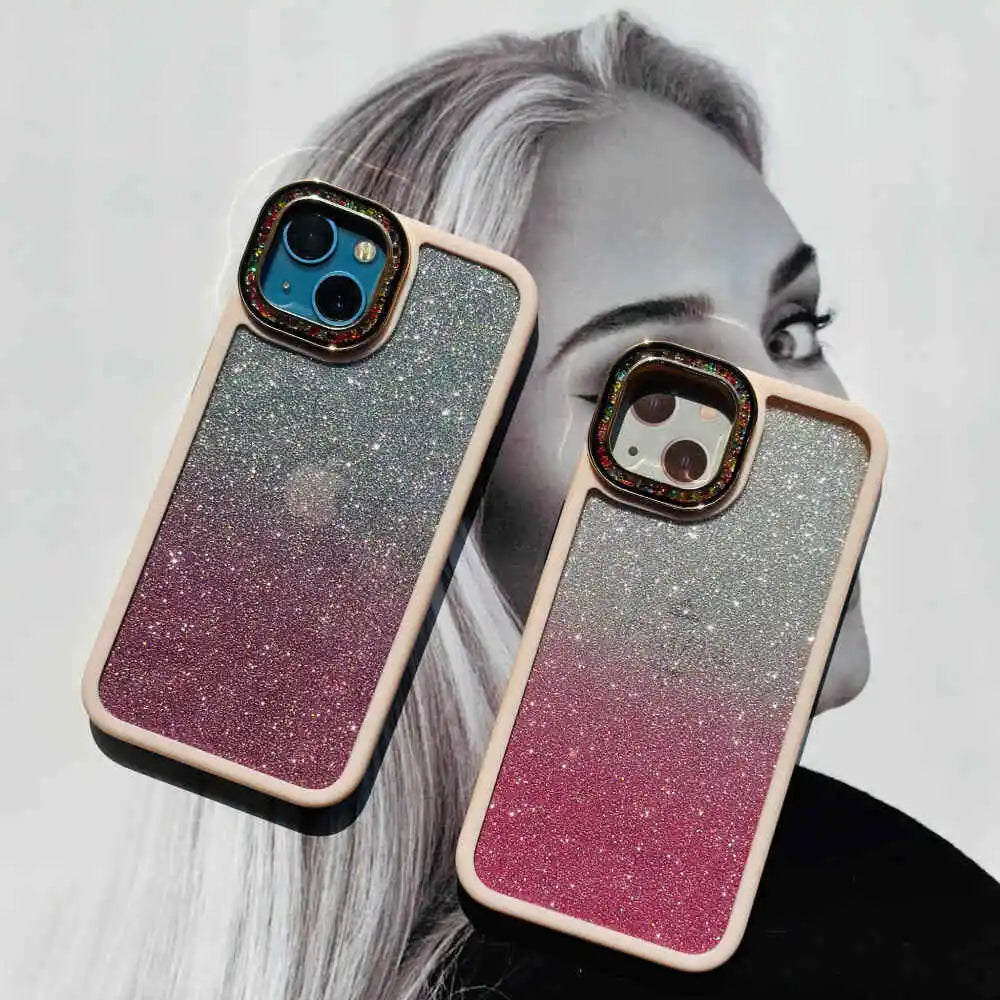 Shimmers Case With Stones Camera Chrome