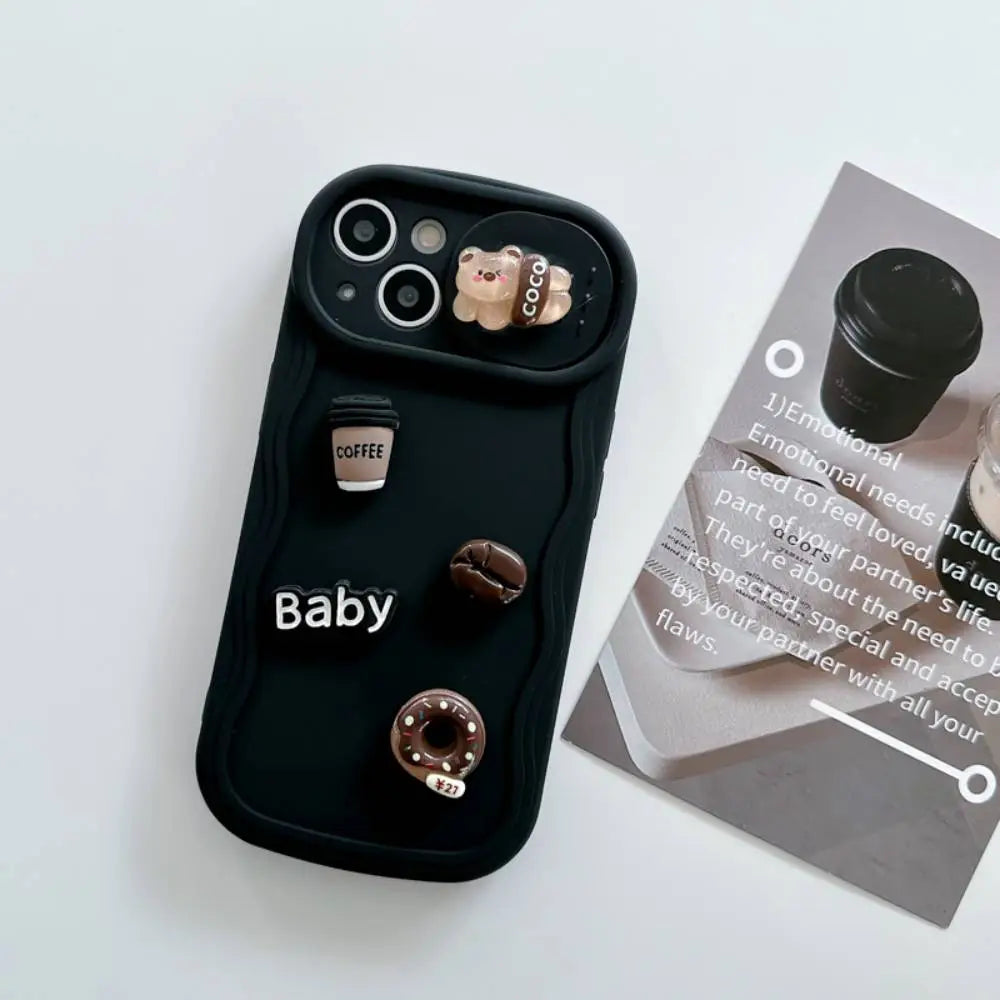 Coffee And Cookie Camera Slider Protection Case