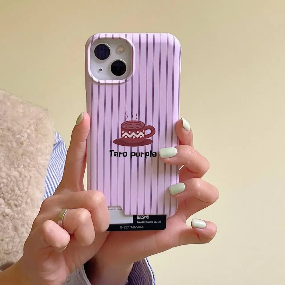 Taro Purple Coffee Card Holder Case
