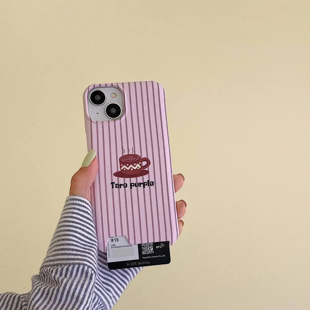 Taro Purple Coffee Card Holder Case