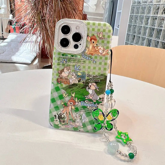 Bambi Family camera Shimmer Case With Pendant Charm