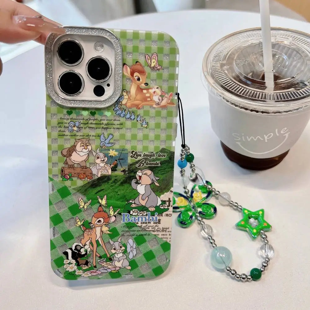 Bambi Family camera Shimmer Case With Pendant Charm