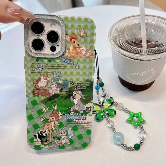 Bambi Family camera Shimmer Case With Pendant Charm