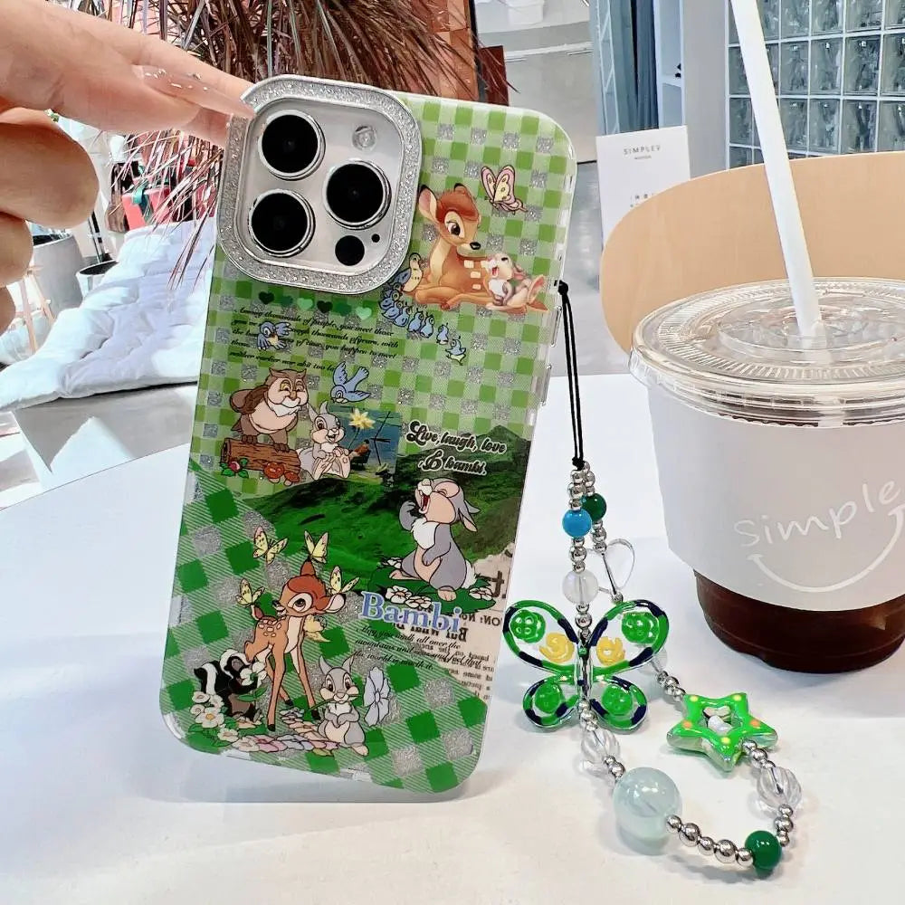 Bambi Family camera Shimmer Case With Pendant Charm