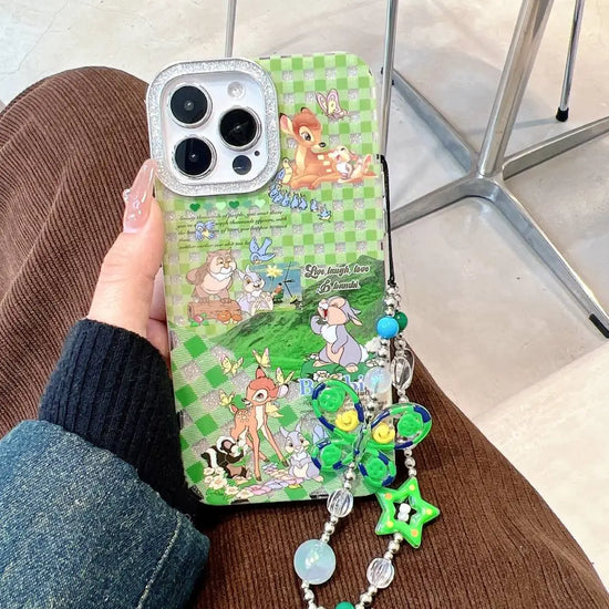 Bambi Family camera Shimmer Case With Pendant Charm