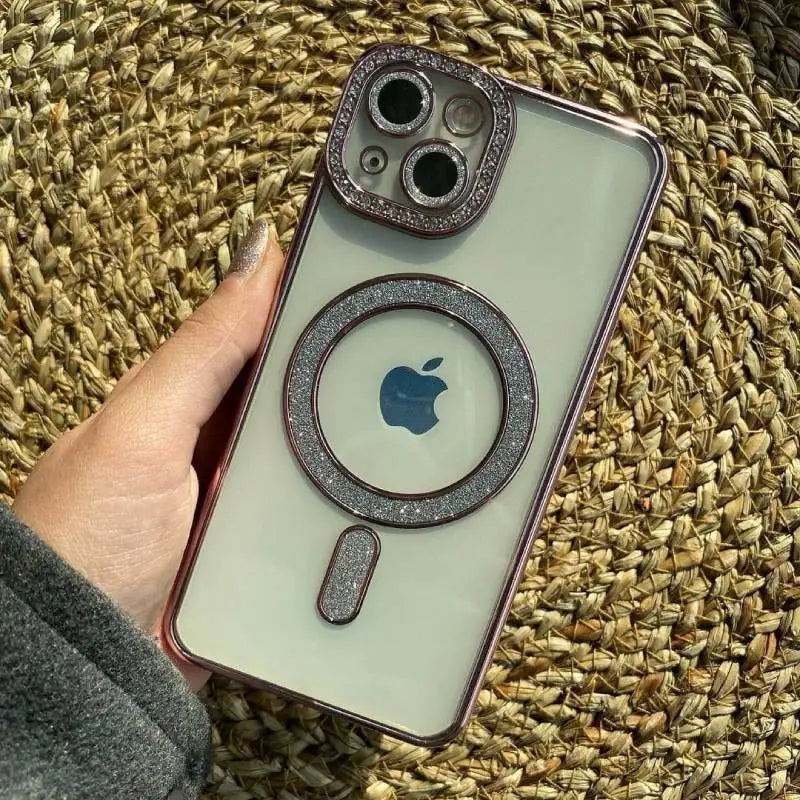 Diamond Sparkle MagSafe Case With Camera Protection