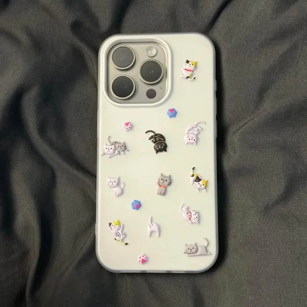 iPhone Funny Cat Sticker Case
