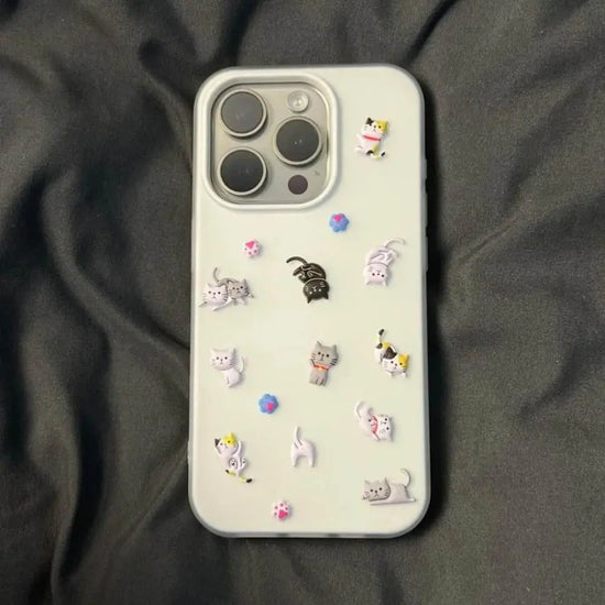 iPhone Funny Cat Sticker Case