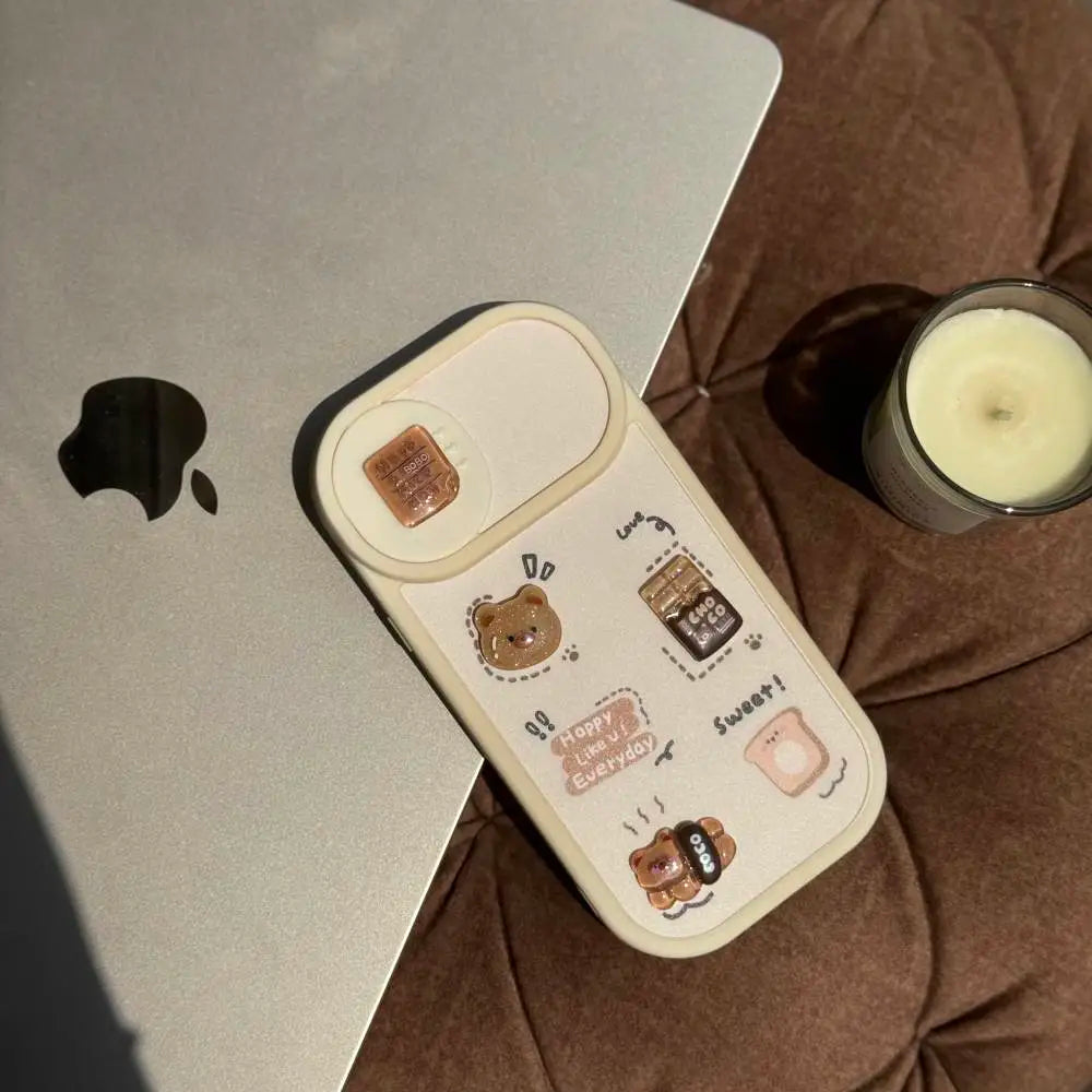 Choco Bear Delight Camera Slider iPhone Case