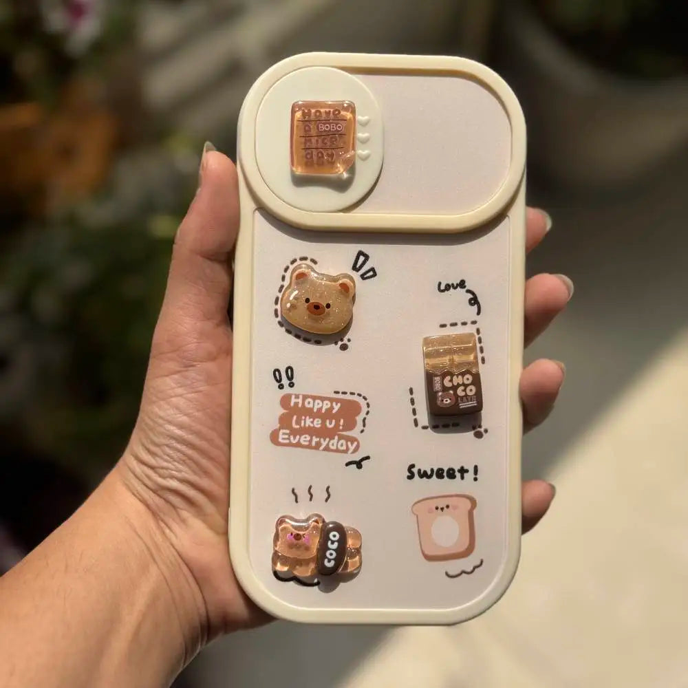 Choco Bear Delight Camera Slider iPhone Case
