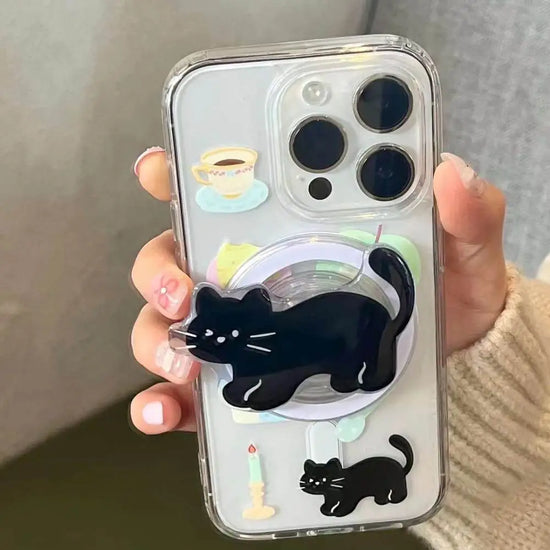 Cat MagSafe Case with Magnetic Pop Socket
