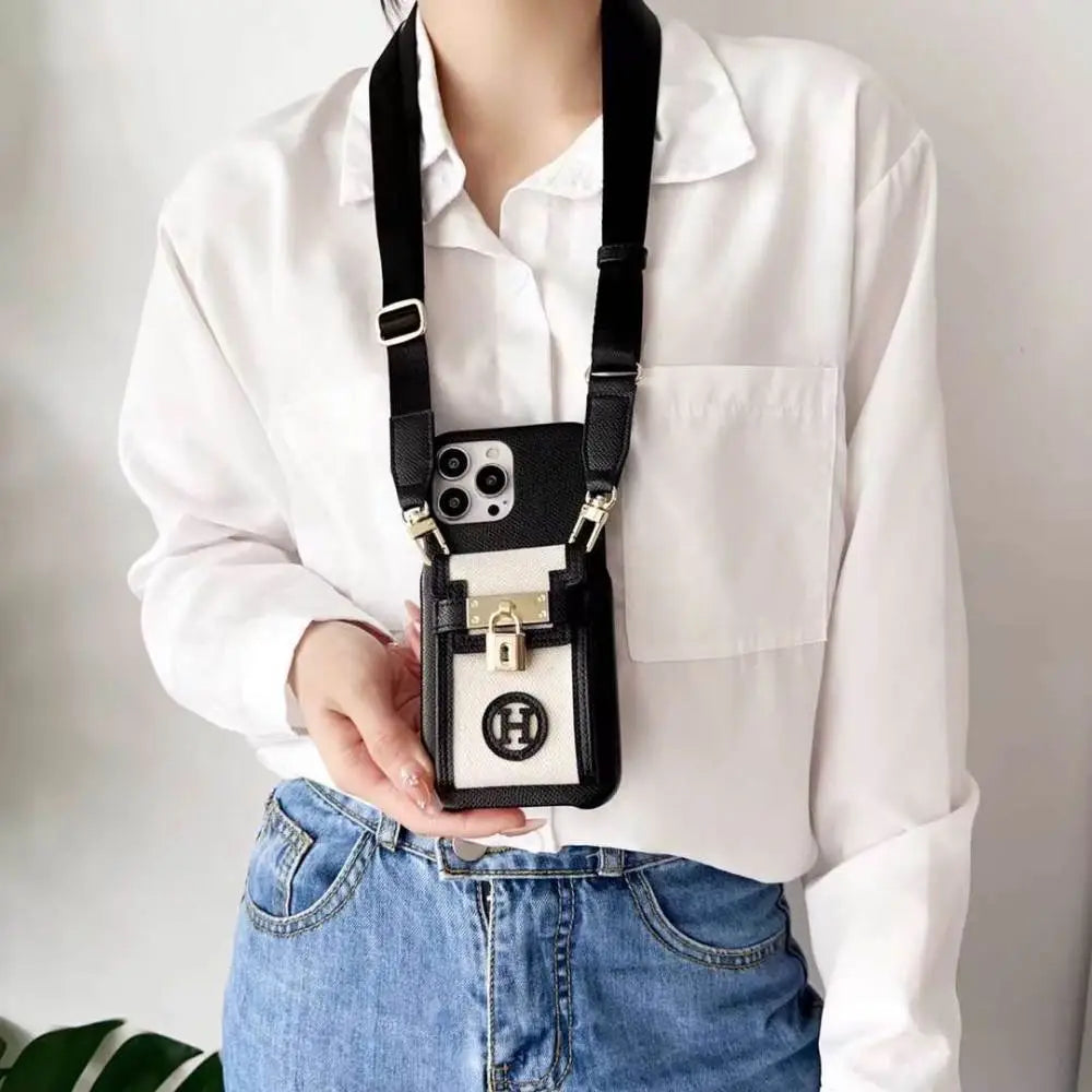 Luxury Premier Crossbody Wallet Case (Herme*)