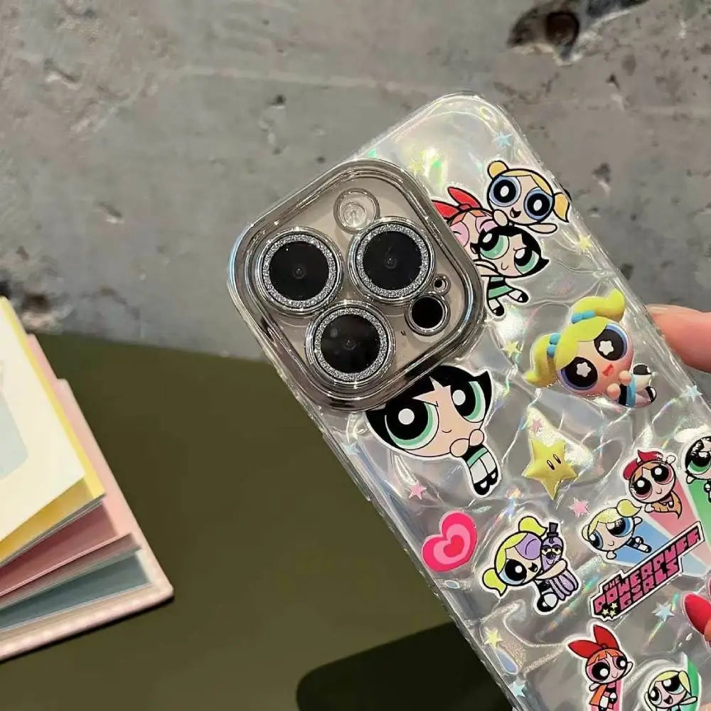 Powerpuff Pals Holographic Case with Charm