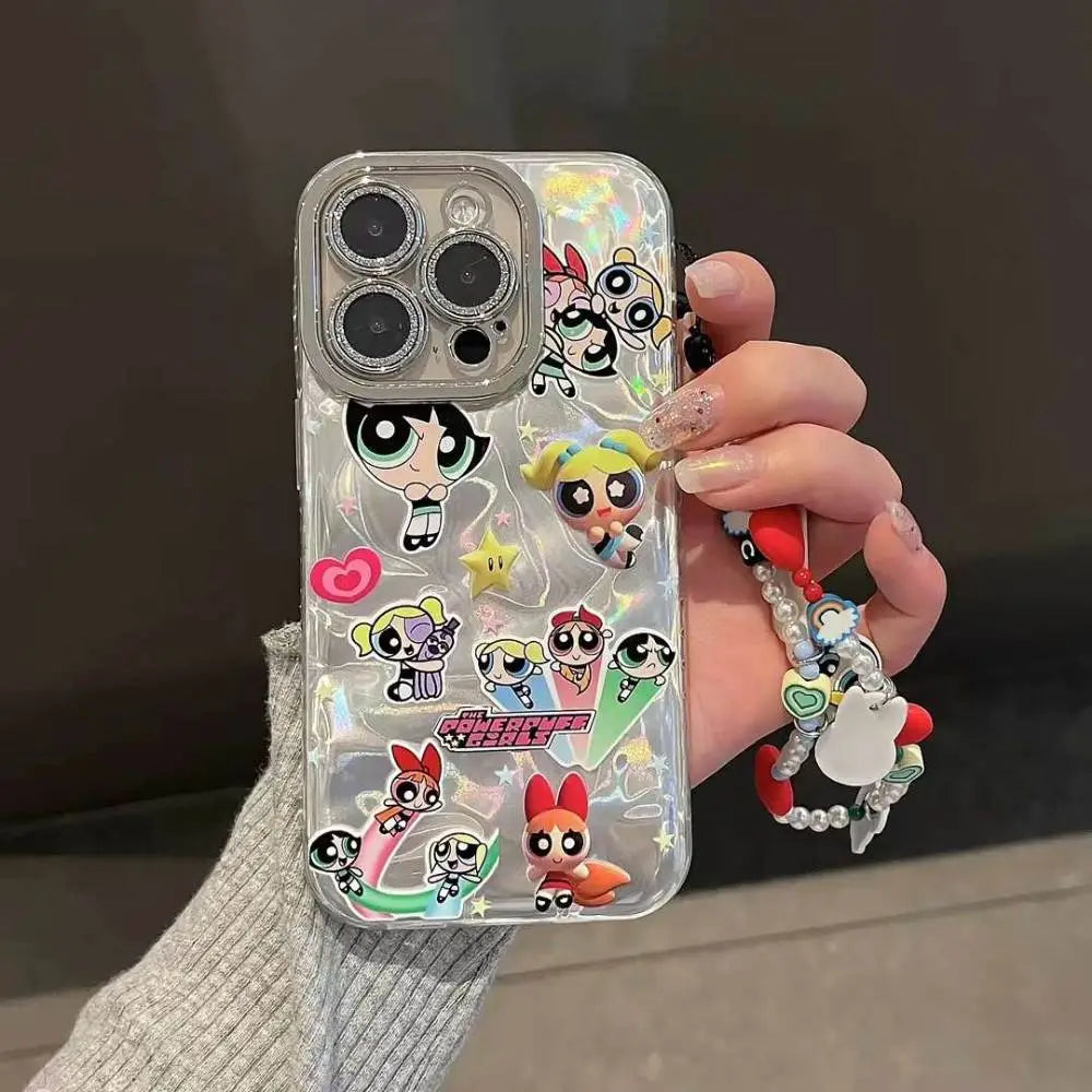Powerpuff Pals Holographic Case with Charm