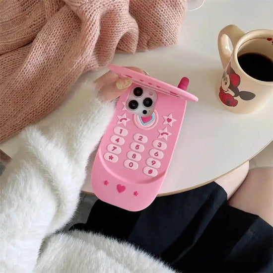 Flap Phone Mirror Case(Lite Pink )